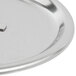 A silver Vollrath replacement lid with a small metal handle.