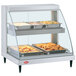 A Hatco white countertop display case with food inside.