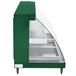 A green Hatco Glo-Ray countertop warmer with white shelves.