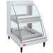 A white Hatco countertop food warmer with glass doors.