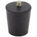 A black plastic cylinder with a screw on the bottom.