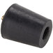 A black plastic cylinder with a hole at one end.