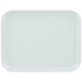 A white rectangular Cambro Camlite tray with a white border.