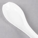 A WNA Comet white plastic Asian soup spoon.