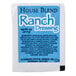 A white House Blend Ranch sauce packet with blue and black text.