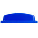 A blue plastic cap on a Continental white background.