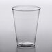 A Solo Ultra Clear clear plastic cup on a white surface.