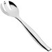 A Sabert silver plastic serving fork with a handle.