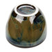 A Tuxton TuxTrendz Artisan Mojave China Bouillon bowl with a brown and blue design.