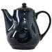 A black Tuxton Artisan Night Sky teapot with a lid and handle.
