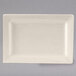 A white rectangular Tuxton china plate.