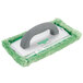 A green and white Unger microfiber washing pad with a grey handle.