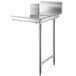 A stainless steel Regency dish table with right drainboard.