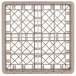 A beige plastic Vollrath Traex glass rack with a square lattice pattern.