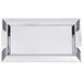 A silver rectangular Vollrath serving tray with handles.
