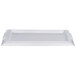 A white rectangular Vollrath serving tray with handles.