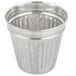 An American Metalcraft stainless steel mini round trash can.
