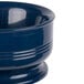 A navy blue Cambro bowl with a white background.