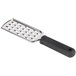 A Tablecraft stainless steel grater with a black FirmGrip handle.