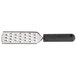 A Tablecraft stainless steel grater with a black handle.