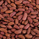 A pile of red dried light red kidney beans.