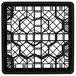 A black Vollrath Traex rack with a grid pattern of hexagons.