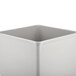 A gray square plastic liner for Rubbermaid 50 gallon trash containers.