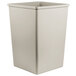 A beige square Rubbermaid plastic liner for a large square trash can.
