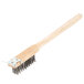 A Thunder Group narrow wooden brush with metal bristles.