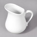 A 10 Strawberry Street Whittier white porcelain jug with a handle.