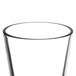 A close-up of a Libbey customizable beverage glass.