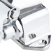 A chrome plated metal bracket with a screw on the end for a T&amp;S double pedal valve.
