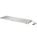A white rectangular stainless steel Hatco heated shelf with a power cord.