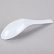 A white spoon with a Thunder Group logo on a gray surface.