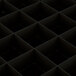 A black grid with 49 square compartments.