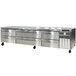 A Continental Refrigerator stainless steel chef base with six drawers.