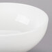 An American Metalcraft white porcelain footed bowl with a small rim.