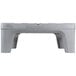 A grey Metro bow tie dunnage rack with a white background.