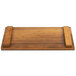 A Cal-Mil Madera natural wood flight tray with a write-on wood surface.
