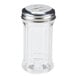 An American Metalcraft clear glass mini spice shaker with a metal lid.