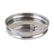 An American Metalcraft stainless steel mini sugar bowl with a round metal flap lid.