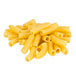 A close up of a pile of Regal Ziti pasta on a white background.