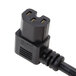 A black power cord with a plug on it.