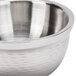 A Tablecraft Remington stainless steel serving bowl with a handle.
