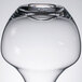 A clear Chef & Sommelier glass decanter with a small hole in the bottom.