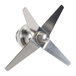 A stainless steel Hamilton Beach cutter assembly blade with a screw.