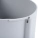 A white plastic container with a handle for a Robot Coupe 102699S Continuous Feed Attachment.