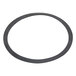 A black rubber gasket with a white background.