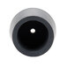 A black rubber cylinder with a hole in the center.