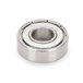 A close-up of a stainless steel Waring ball bearing.